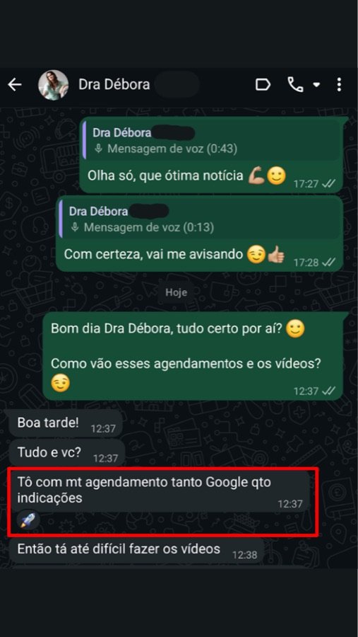 Depoimento Dra. Débora